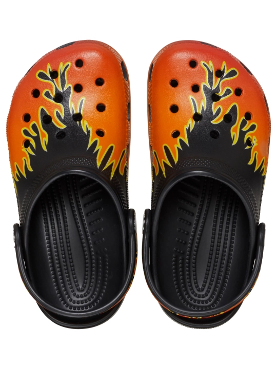 Клоги CROCS Classic Flames Clog 210993-0C4/211214-0C4, для девочек и мальчиков