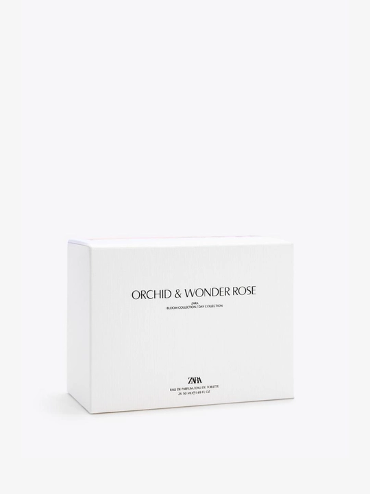 Парфюмерная вода Zara Orchid + Wonder Rose, для женщин, 50мл+50мл, 90мл+90мл