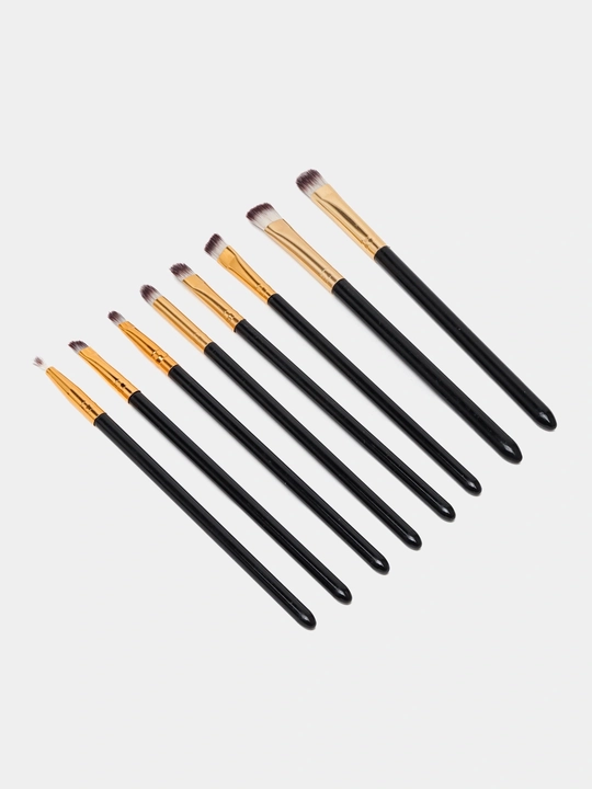 Professional bo‘yanish cho‘tkalari to‘plami stendli, kosmetik brush set 12 dona - 