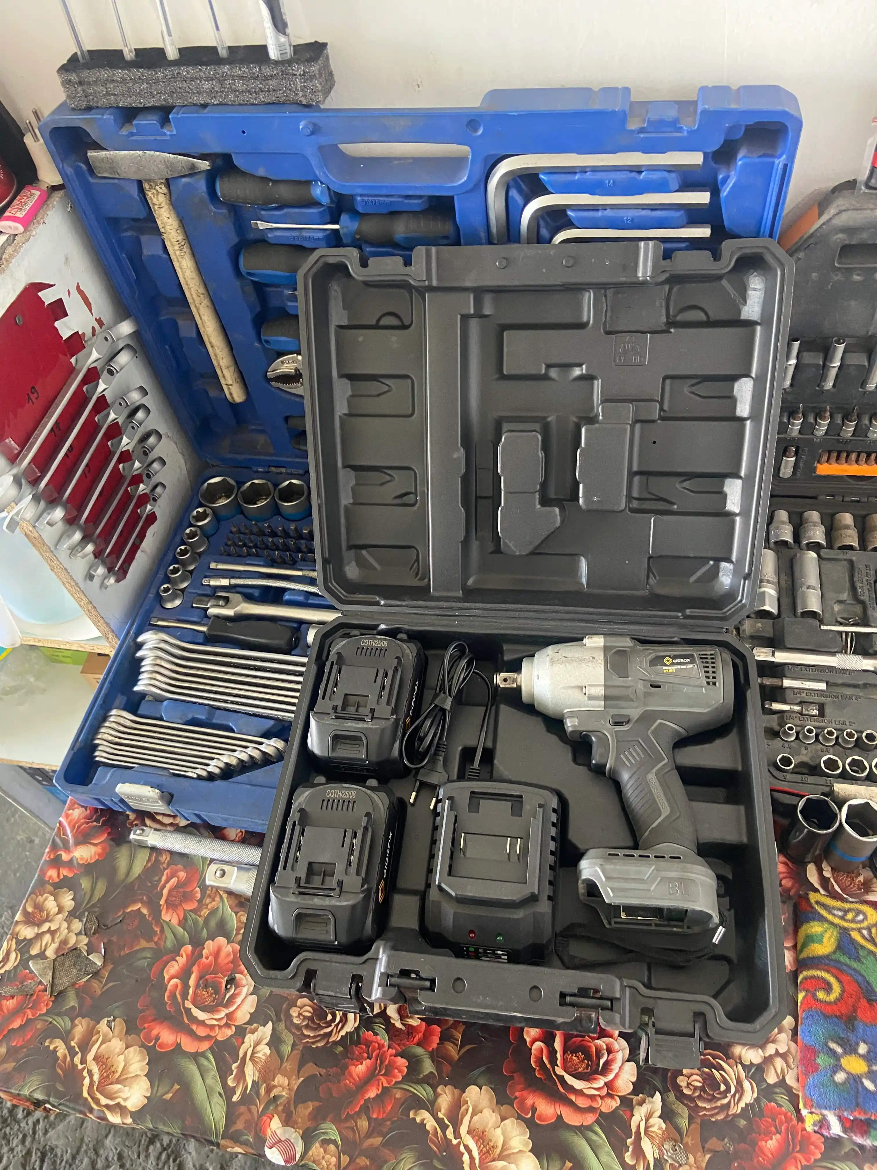 Гайковерт ударный, профессиональный гайковёрт GIDROX GPD-21V-D 600 N.M