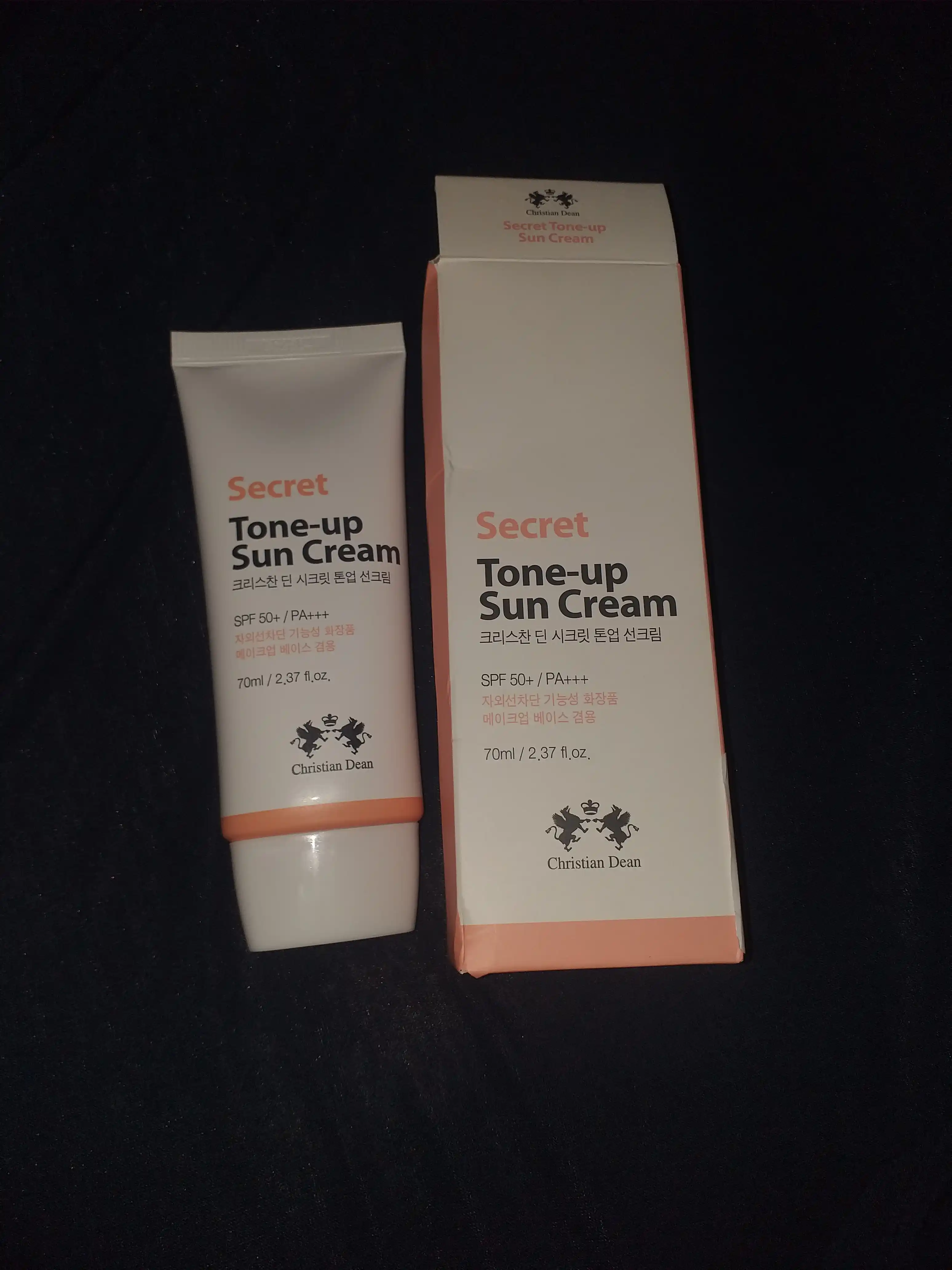 Quyoshdan himoyalovchi va tekislovchi krem Secret Tone-Up SPF 50+ Christian Dean, SPF50+, 70 ml