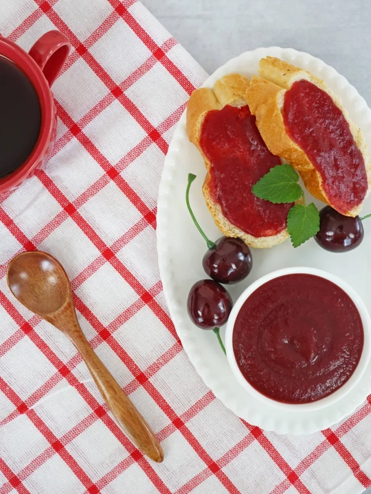 Джем без сахара FitParad, низколорийнная сладость со вкусом вишни, Дой-пак, 200 г