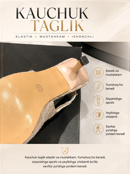 Tuflilar ayollar uchun, Ayollar uchun nafis slingback tufli 36-41
