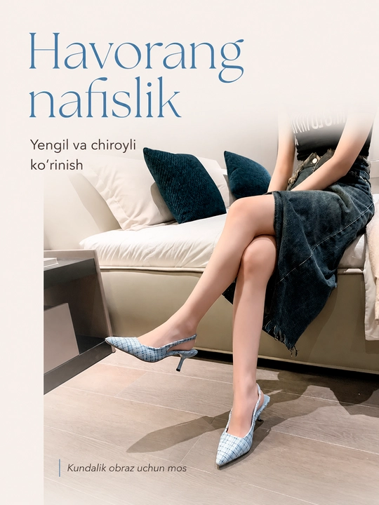 Tuflilar ayollar uchun, Ayollar uchun nafis slingback tufli 36-41