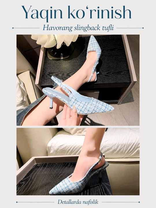 Tuflilar ayollar uchun, Ayollar uchun nafis slingback tufli 36-41