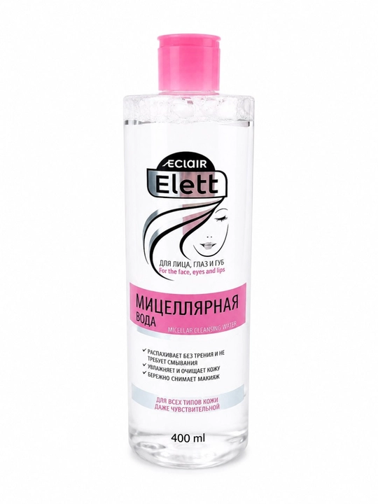 Éclair Elett Micellar Cleansing Water – мицеллярная вода для лица, глаз и губ (400 мл) - 