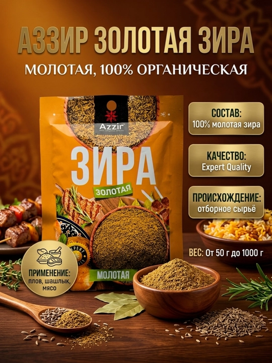 Молотый кумин Azzir – натуральный продукт - 