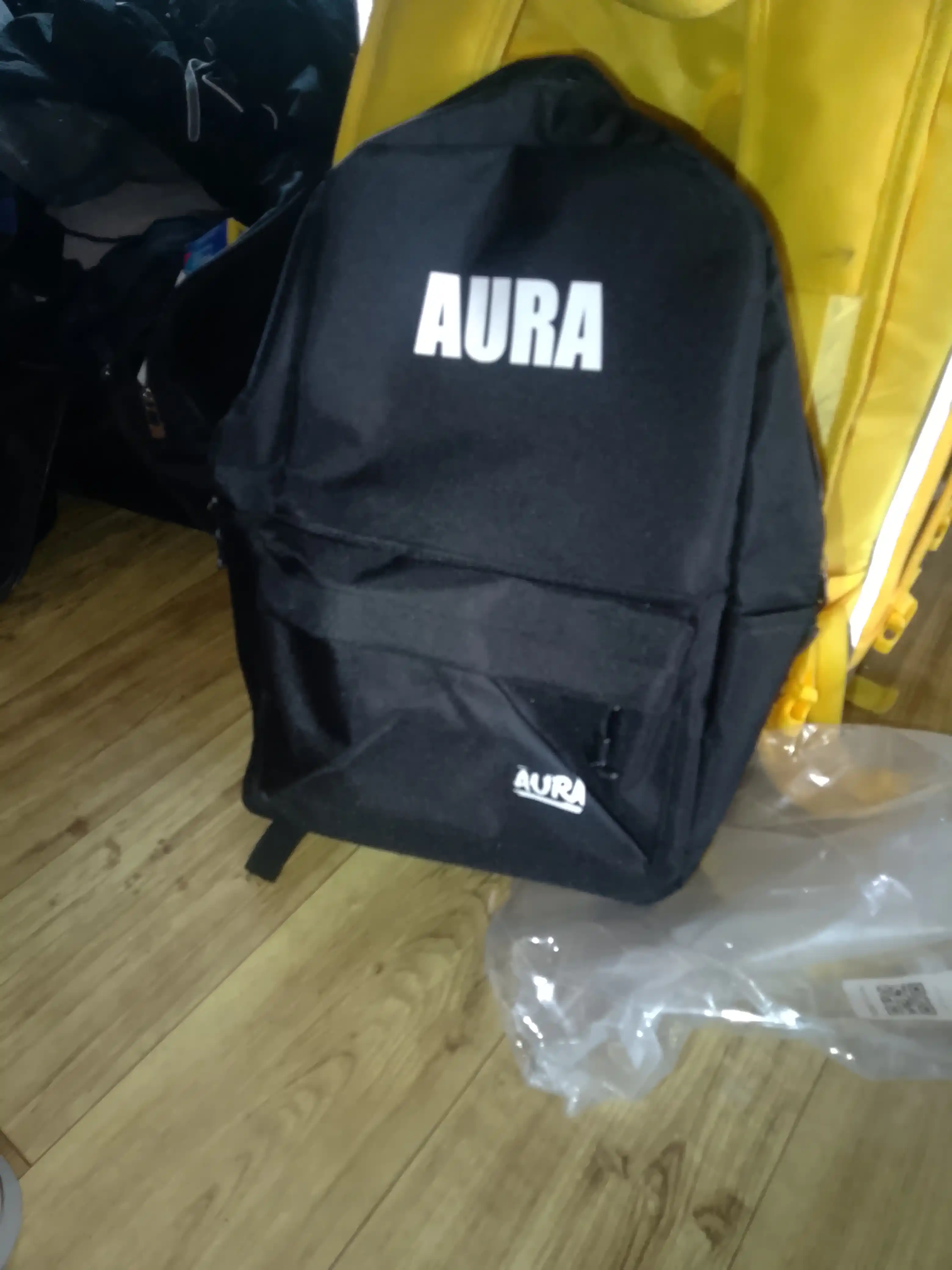 Городской рюкзак с надписью AURA, вместительный, для повседневного использования