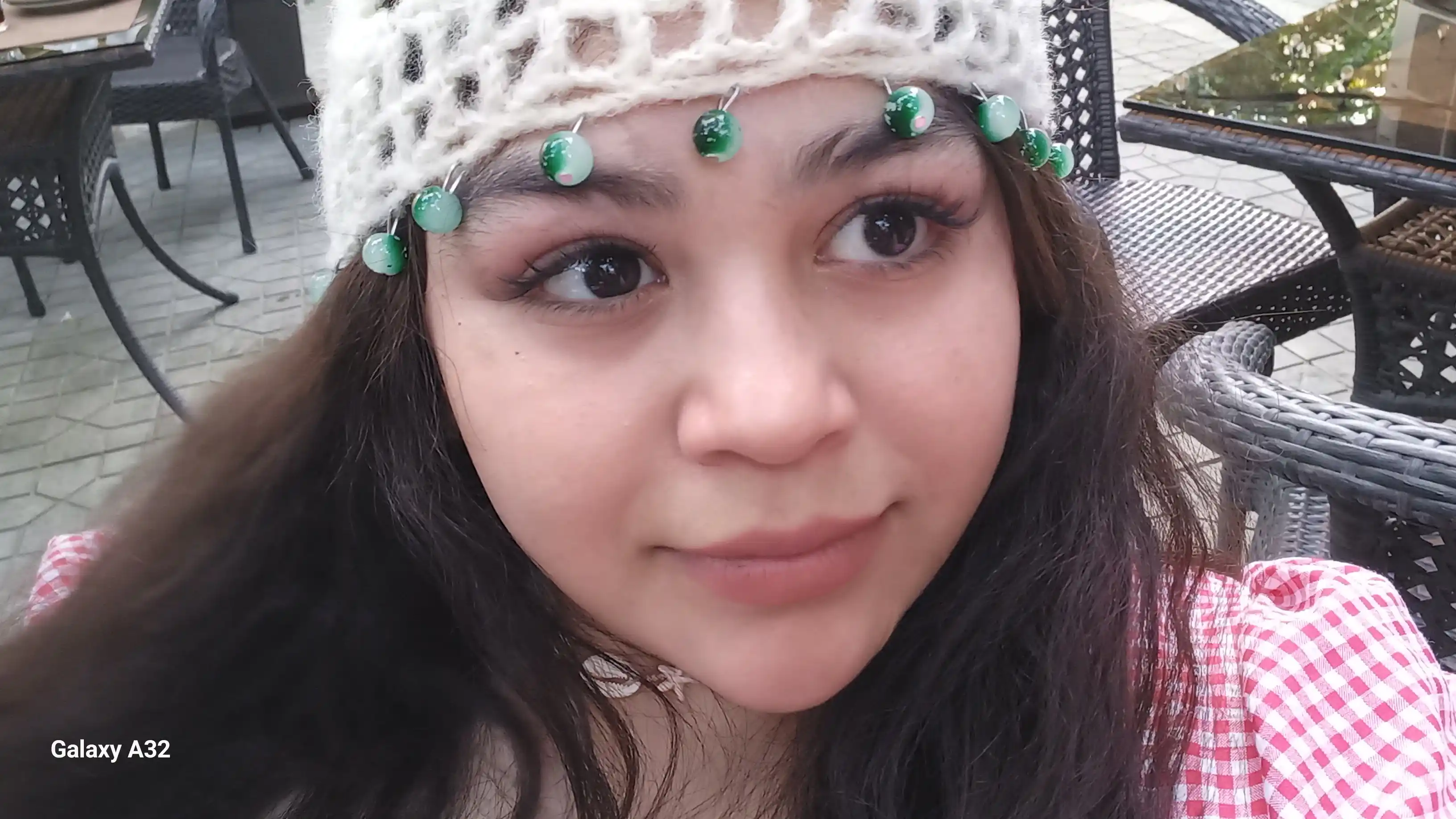 Шапочка вязаная летняя