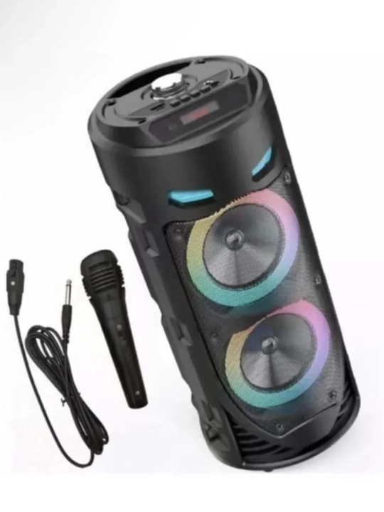 Ko'p Funksiyali Bluetooth Karaoke Kolonkasi, RGB LED, Mikrofon va Masofadan Boshqaruv
