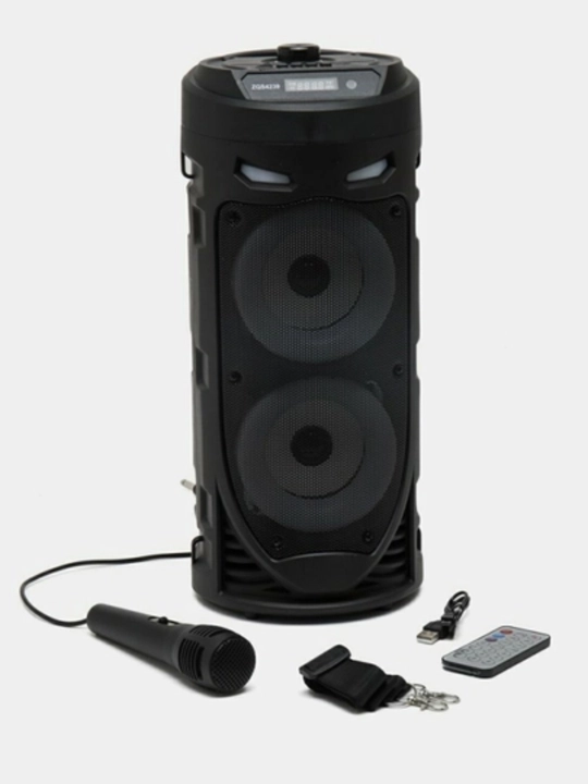 Ko'p Funksiyali Bluetooth Karaoke Kolonkasi, RGB LED, Mikrofon va Masofadan Boshqaruv