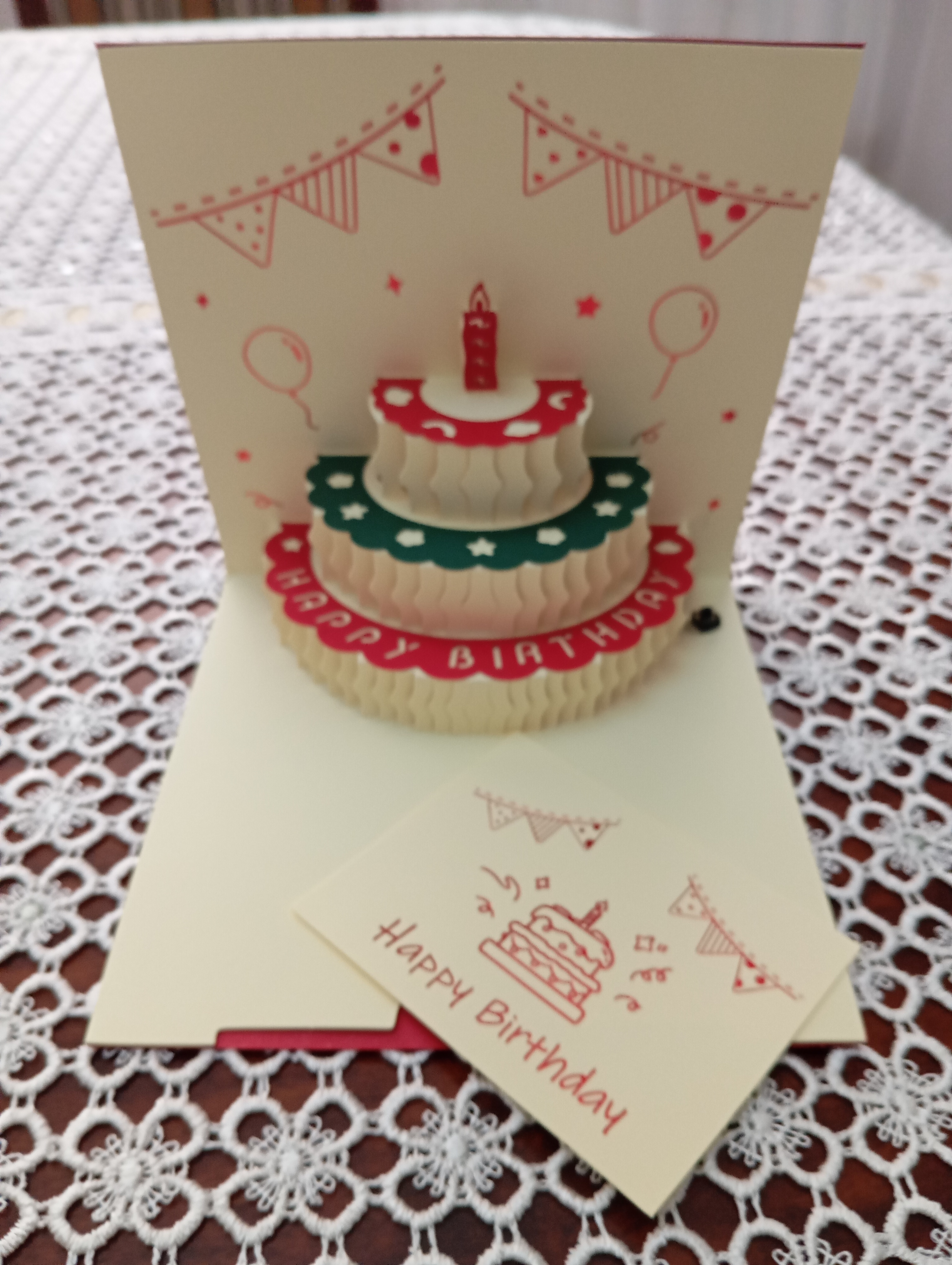 Tug'ilgan kun uchun otkritka, "Happy Birthday", konvert, sovg'a erkaklar va ayollar uchun