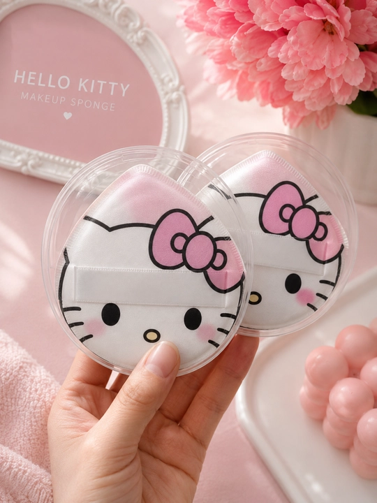 Спонж для макияжа Hello Kitty + мини спонж в подарок
