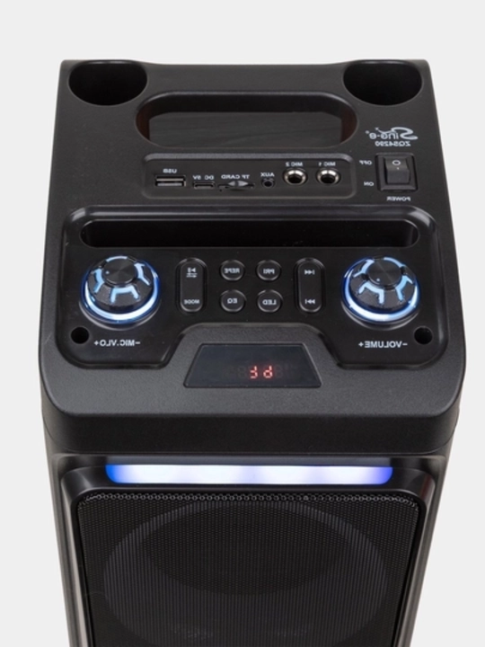 3000W Bluetooth Karaoke Kolonkasi, RGB LED, 2 ta Simsiz Mikrofon va Pult bilan