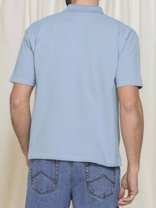Erkaklar uchun Carrera Jeans paxtadan tayyorlangan Relaxed Fit polosi, kalta yengli
