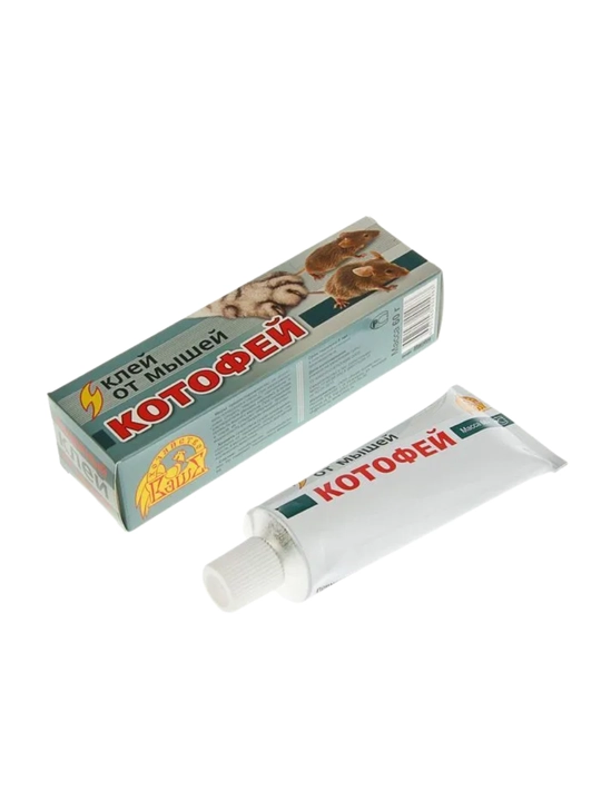 Kotofey sichqonlarga qarshi yelim, kemiruvchilar uchun yelimli tuzoq, 60 g - 