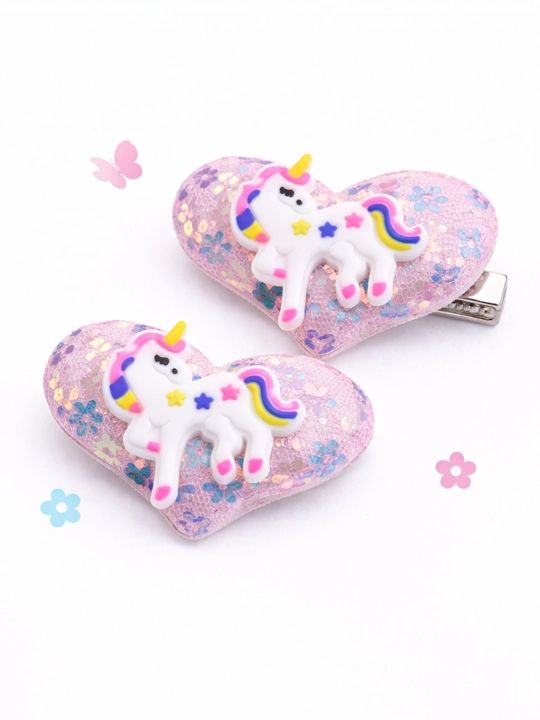 Набор аксессуаров для волос Unicorn – 2 заколки + 4 резинки