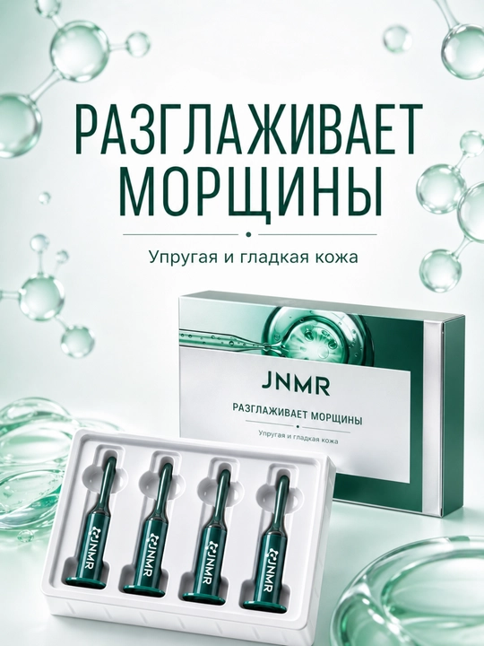 Крем с микроиглами Marine Microneedle, укрепляющий, против морщин, увлажняющий, 5 мл x 4