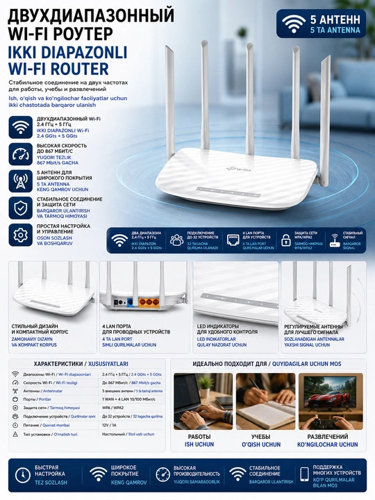 TP-LINK modemlari - uy va ofis uchun barqaror Wi-Fi