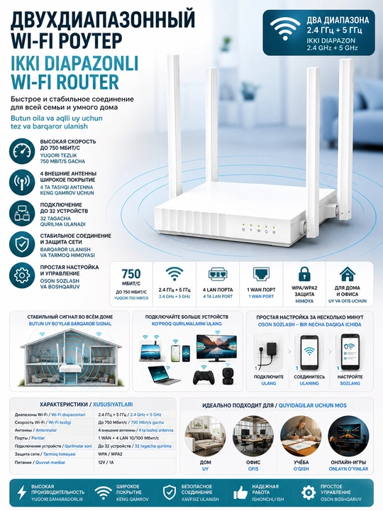 TP-LINK modemlari - uy va ofis uchun barqaror Wi-Fi