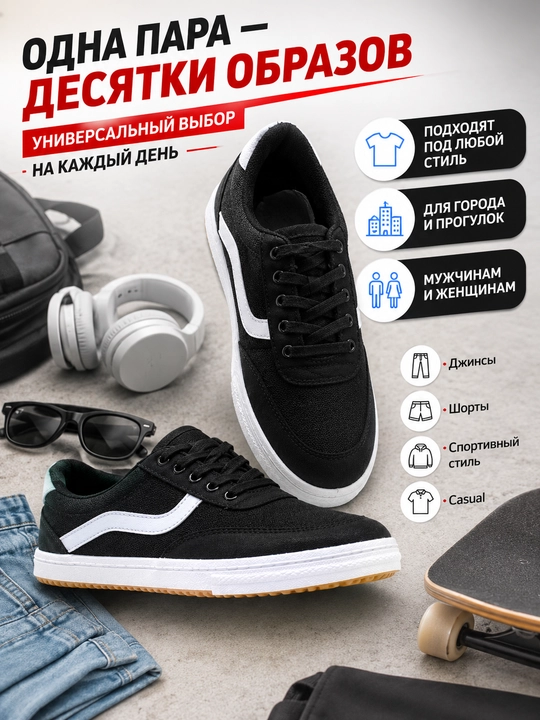 Кеды текстильные, унисекс, на шнурках, спортивная повседневная обувь для мужчин и женщин