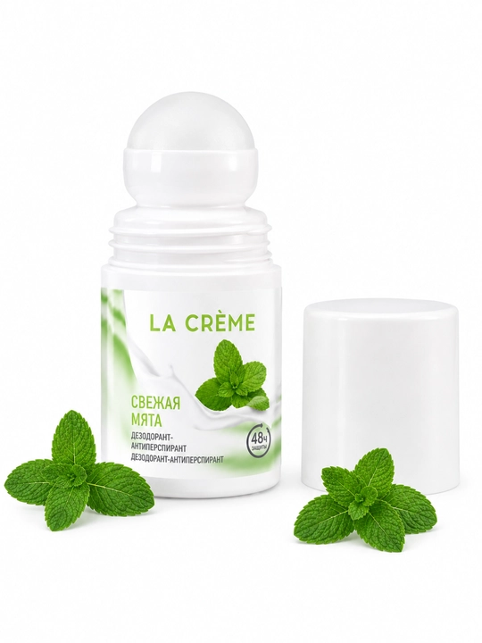 LA CRÈME rollikli antiperspirant dezodorant 50 ml, ayollar uchun 48 soat himoya 4 xil ifor