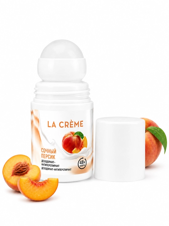 LA CRÈME rollikli antiperspirant dezodorant 50 ml, ayollar uchun 48 soat himoya 4 xil ifor