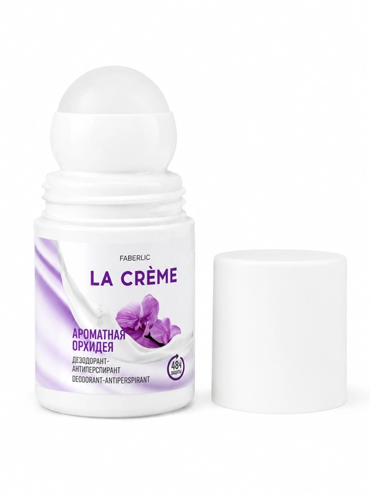 LA CRÈME rollikli antiperspirant dezodorant 50 ml, ayollar uchun 48 soat himoya 4 xil ifor