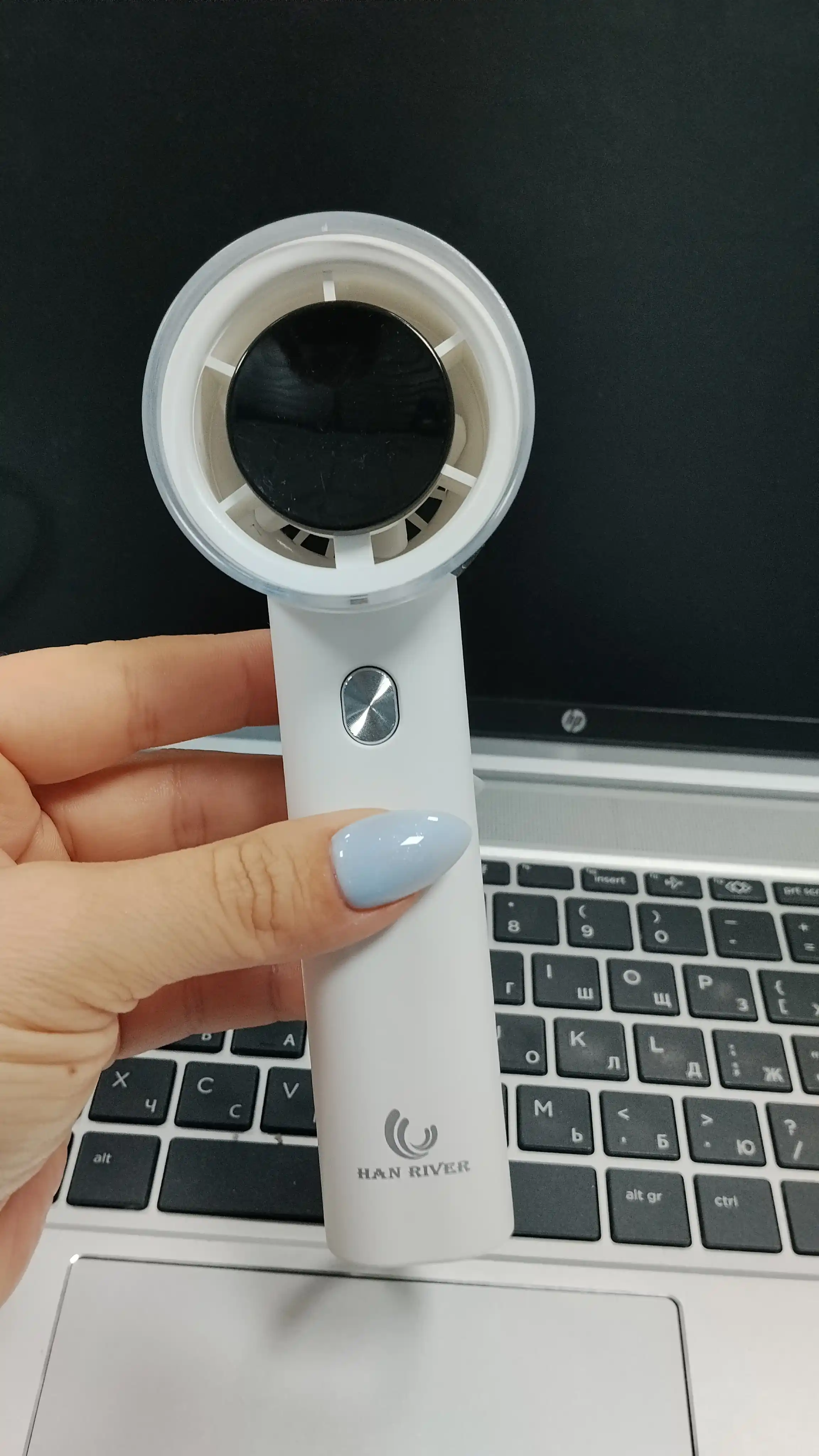 Мини-вентилятор, ручной, USB, портативный, HAN RIVER, 120 уровней скорости ветра