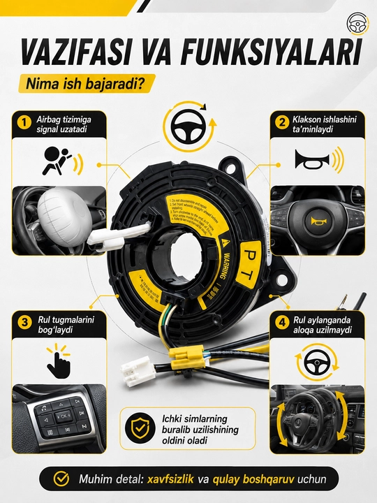 Rul shleft  Lasetti, Spark, Matiz, Nexia 3 mashinalari uchun