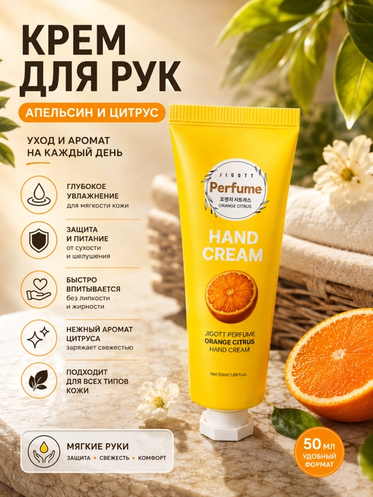 Крем для рук с ароматом апельсина и цитруса - 