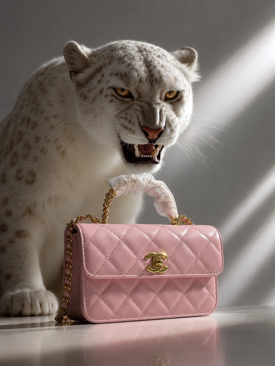 Chanel uslubidagi ayollar sumkasi, pushti, zanjirli qavilgan model, nafis aksessuar