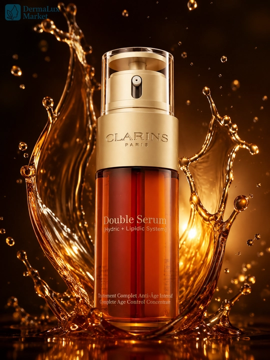 Ikki fazali intensiv yoshartiruvchi zardob, teri parvarishi Clarins Double Serum, 50 ml