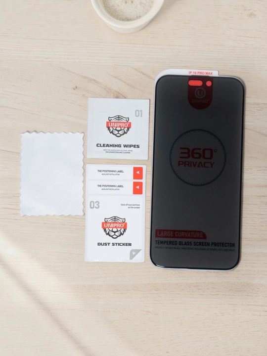 UNIPRO 360-градусная защитная пленка для экрана для iPhone 13-17PM, антишпионские стекла