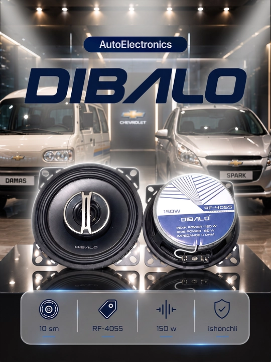 Avtokolonka DIBALO RF-4055, 2 yo‘lli koaksial dinamik, 150W, 4 Ohm - 