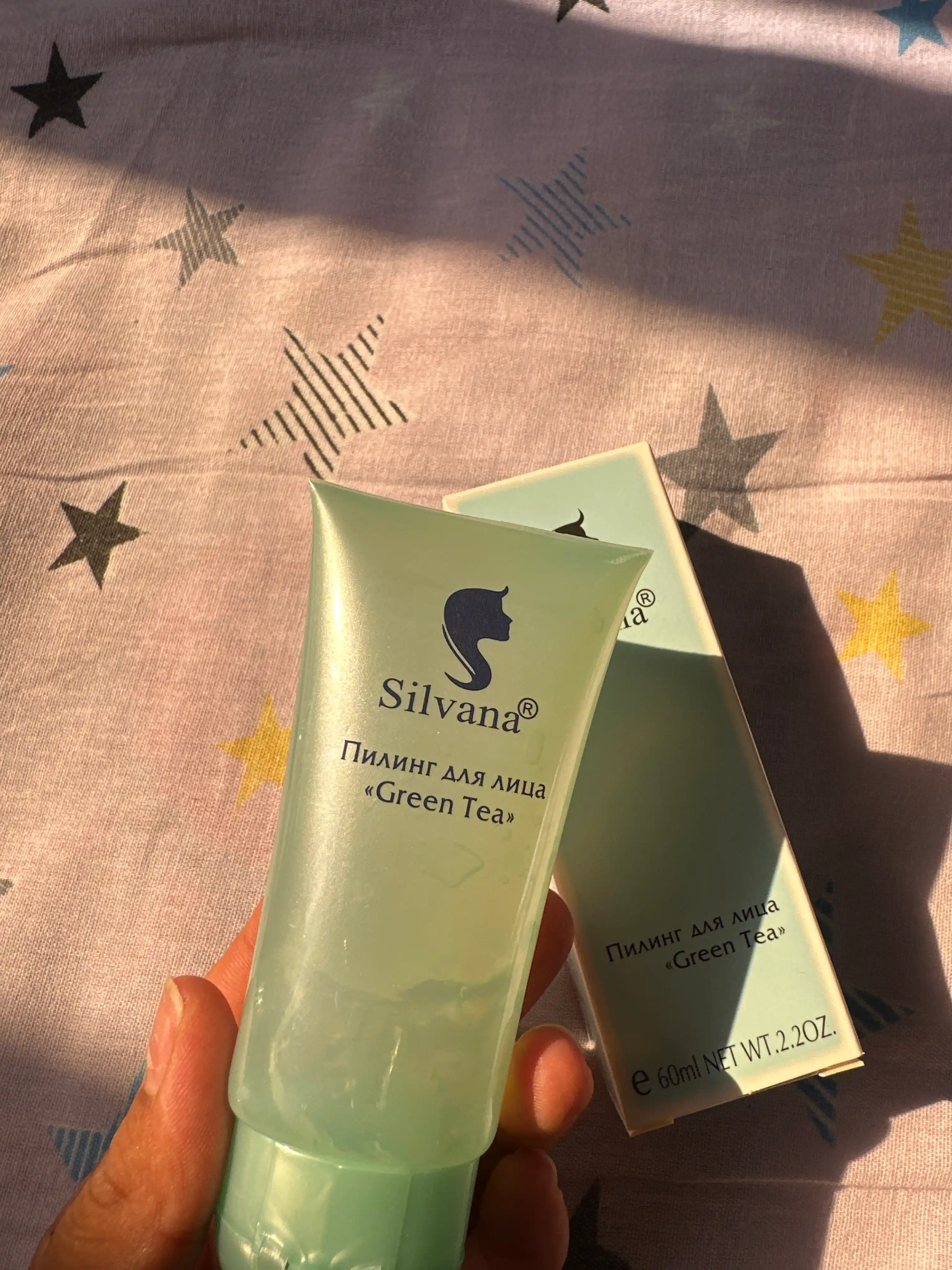 Пилинг скатка для лица Green Tea "Silvana"