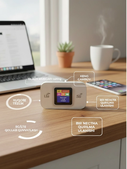 Wireless Mobile WiFi Pro LTE CAT6 3000 мАч Портативный WiFi роутер с SIM-картой 4G - 