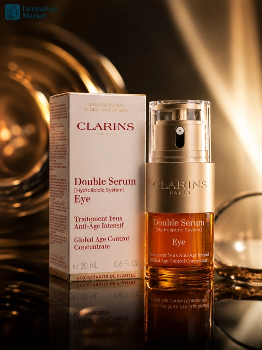 Ko‘z atrofi uchun intensiv yoshartiruvchi zardob, Clarins Double Serum Eye, 20 ml