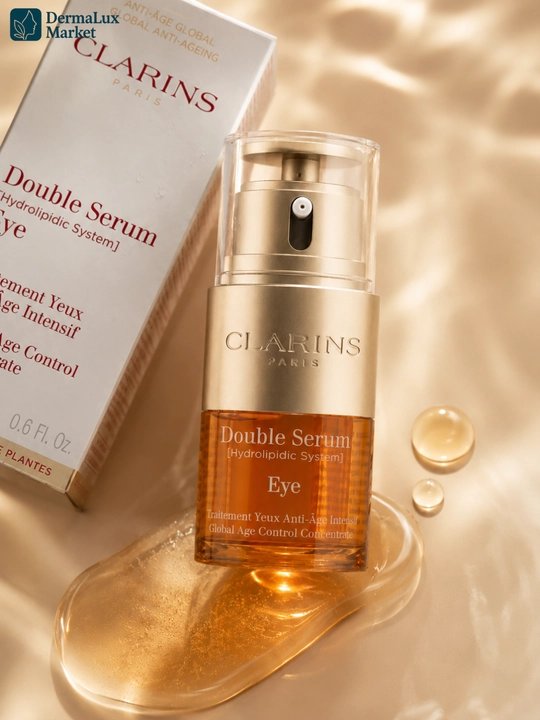Ko‘z atrofi uchun intensiv yoshartiruvchi zardob, Clarins Double Serum Eye, 20 ml