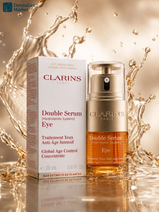 Ko‘z atrofi uchun intensiv yoshartiruvchi zardob, Clarins Double Serum Eye, 20 ml