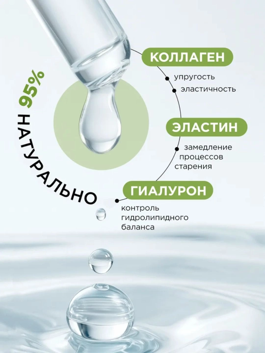 Сыворотка для лица увлажняющая антивозрастная с коллагеном MIXIT, 50 мл