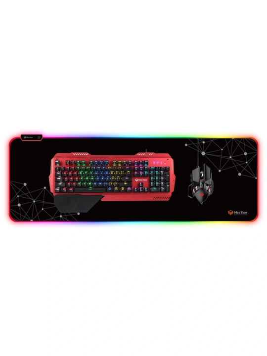 Игровой коврик для мыши PD121 с RGB-подсветкой, увеличенный
