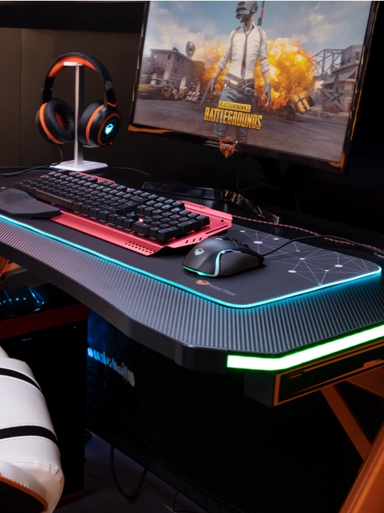 Игровой коврик для мыши PD121 с RGB-подсветкой, увеличенный