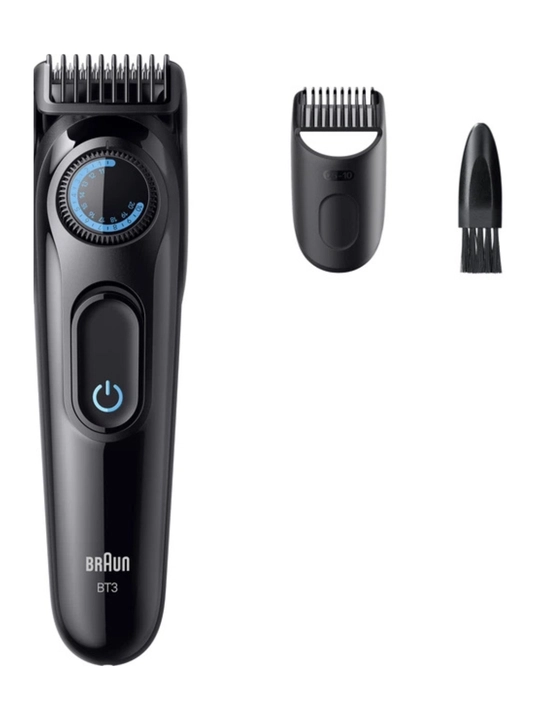 Триммер Braun BT3500 для бороды и усов, аккумуляторный, 20 установок длины, черный