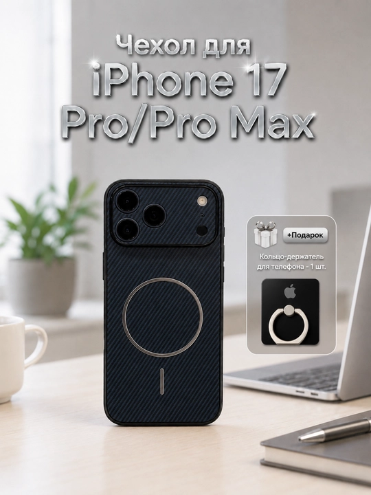 IPhone 15 Pro Max / 16 Pro Max / 17 Pro Max uchun himoya va zarbaga chidamli g'ilof