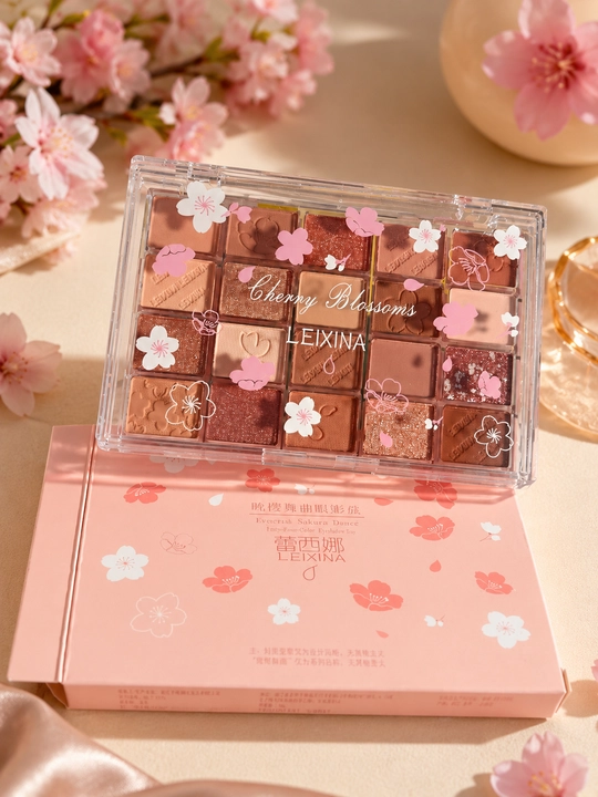 Палетка теней для век LEIXINA Cherry Blossoms, 20 цветов