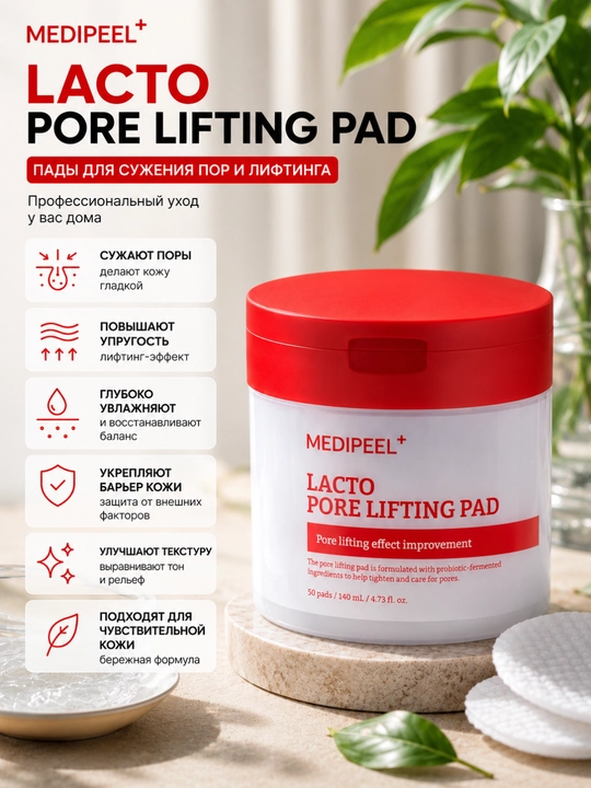 EDIPEEL Lacto Pore Lifting Pad g‘ovaklarni toraytiruvchi padlar - 