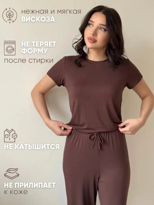 Женская пижама с штанами, с дыщащью тканью, женская домашняя одежда для дома