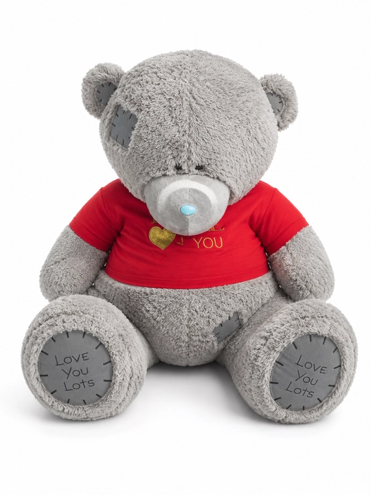 Katta yumshoq ayiq, 150 sm, futbolkali, Teddy Bear - 