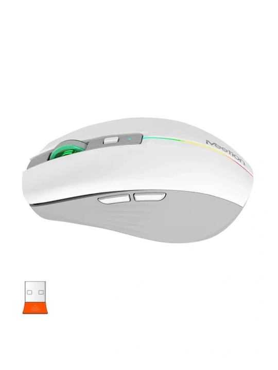 Беспроводная мышь BTM002 2.4G + Bluetooth, аккумуляторная, RGB, компактная
